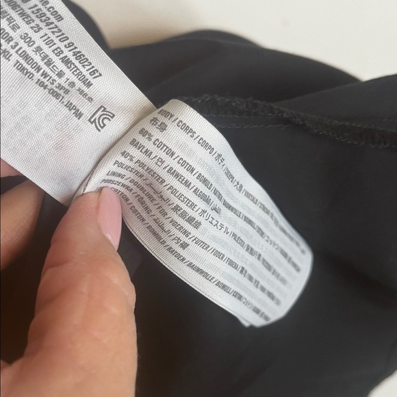 Abercrombie & Fitch Black Puff Sleeve Mini Dress size Large - Picture 3 of 12